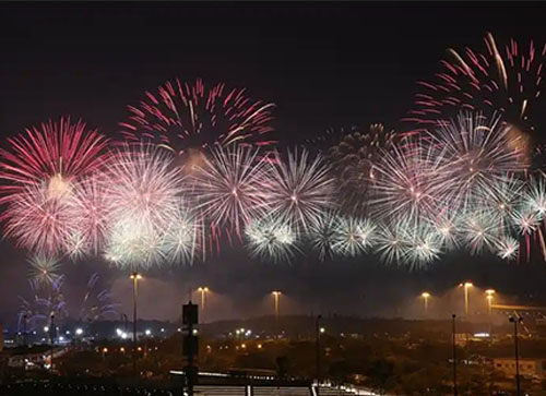 齐齐哈尔焰火晚会